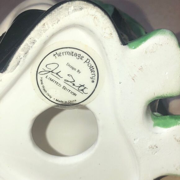 Hermitage Pottery John Toth Osama Target Practice Frogs Set of 3 RARE! 4.5"H‎ - Picture 3 of 6